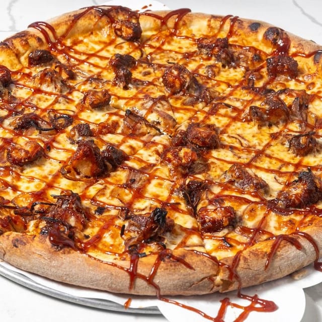 BBQ Chicken Pizza.